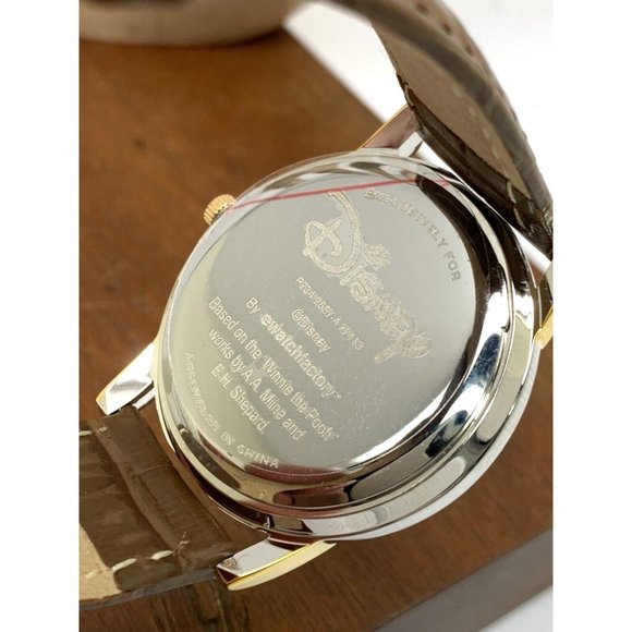 Disney Winnie the Pooh Womens Watch White Dial Quartz Brown Leather Band… - Picture 7 of 14